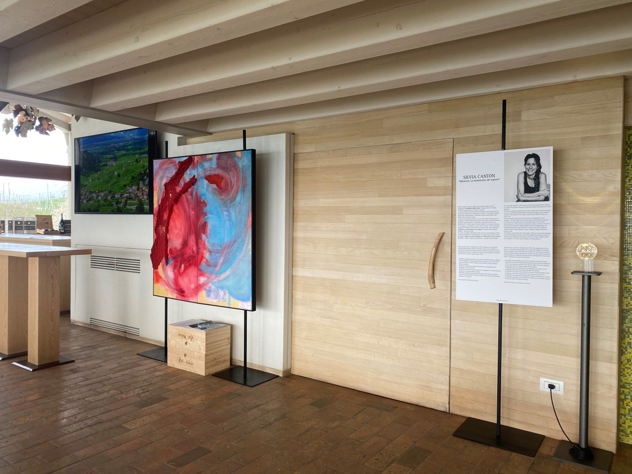 Kunst-Verkostung, mit den Werken von Silvia Canton Kunst-Verkostung, mit den Werken von Silvia Canton