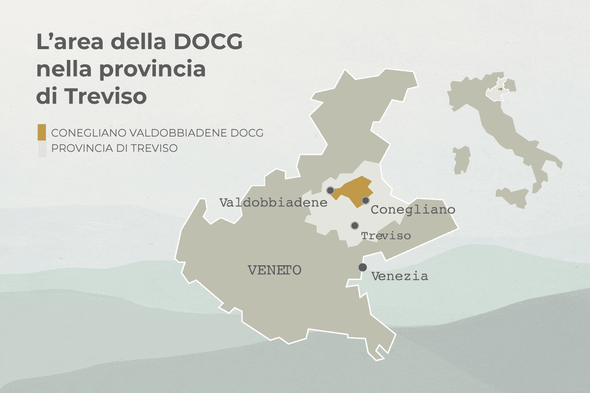 Conegliano Valdobbiadene Prosecco Superiore DOCG: terreni e microclima delle colline Terreni del Conegliano Valdobbiadene Prosecco Superiore DOCG