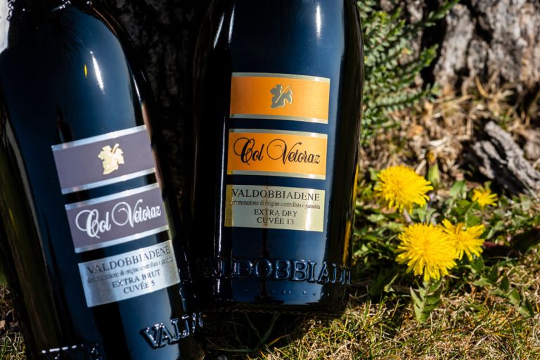 Bottiglie di Valdobbiadene DOCG nel territorio di origine